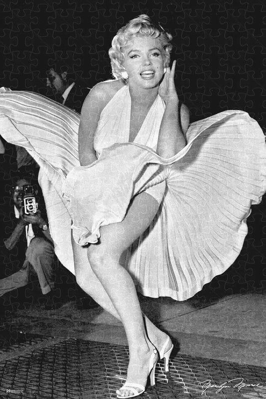 Marilyn Monroe dress blowing up sexy poster puzzle, wooden puzzles for adults  