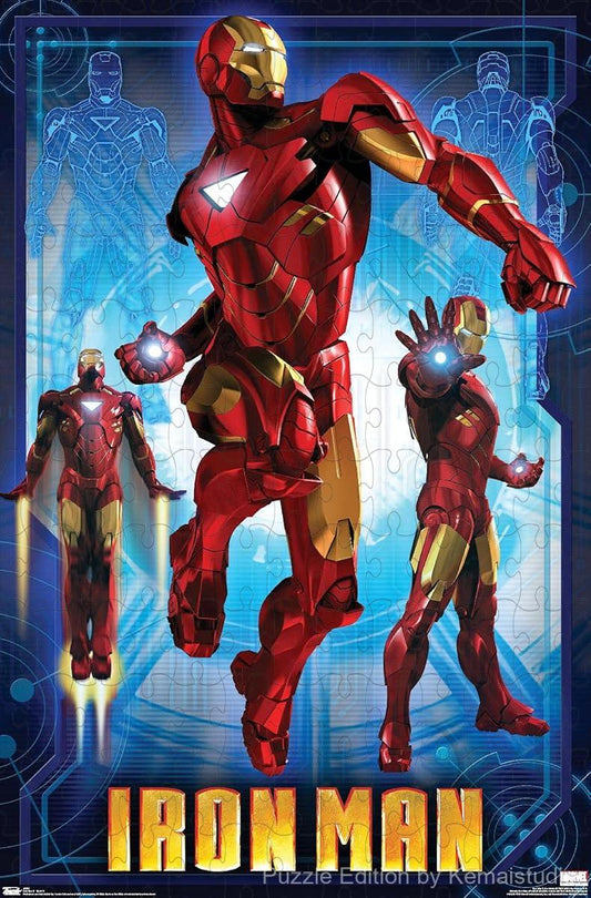 Iron Man in the powerful Mark VI suit from Iron Man 2 in full flight