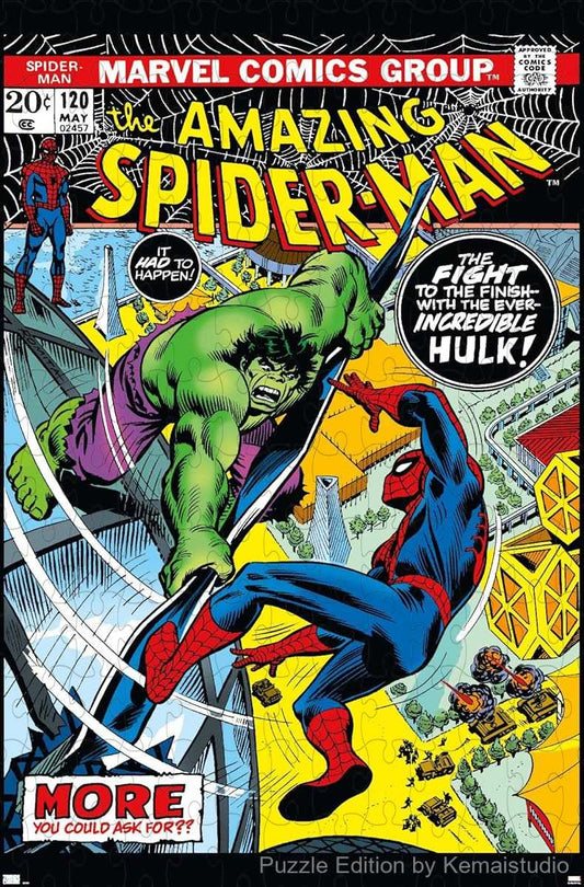 Marvel's Amazing Spider-Man #120 cover art in this dynamic 1000-piece puzzle