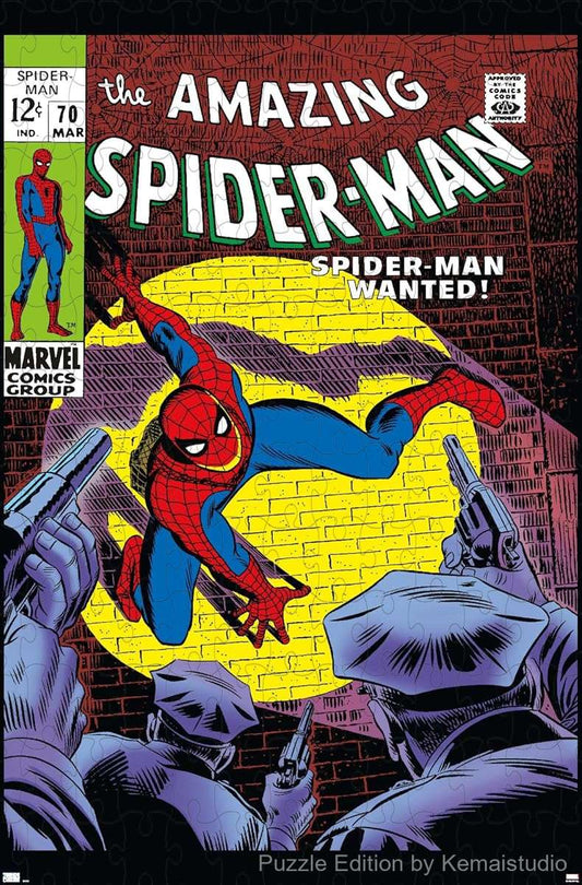 Marvel's Spider-Man #70 cover art comes to life in this dynamic 1000-piece puzzle