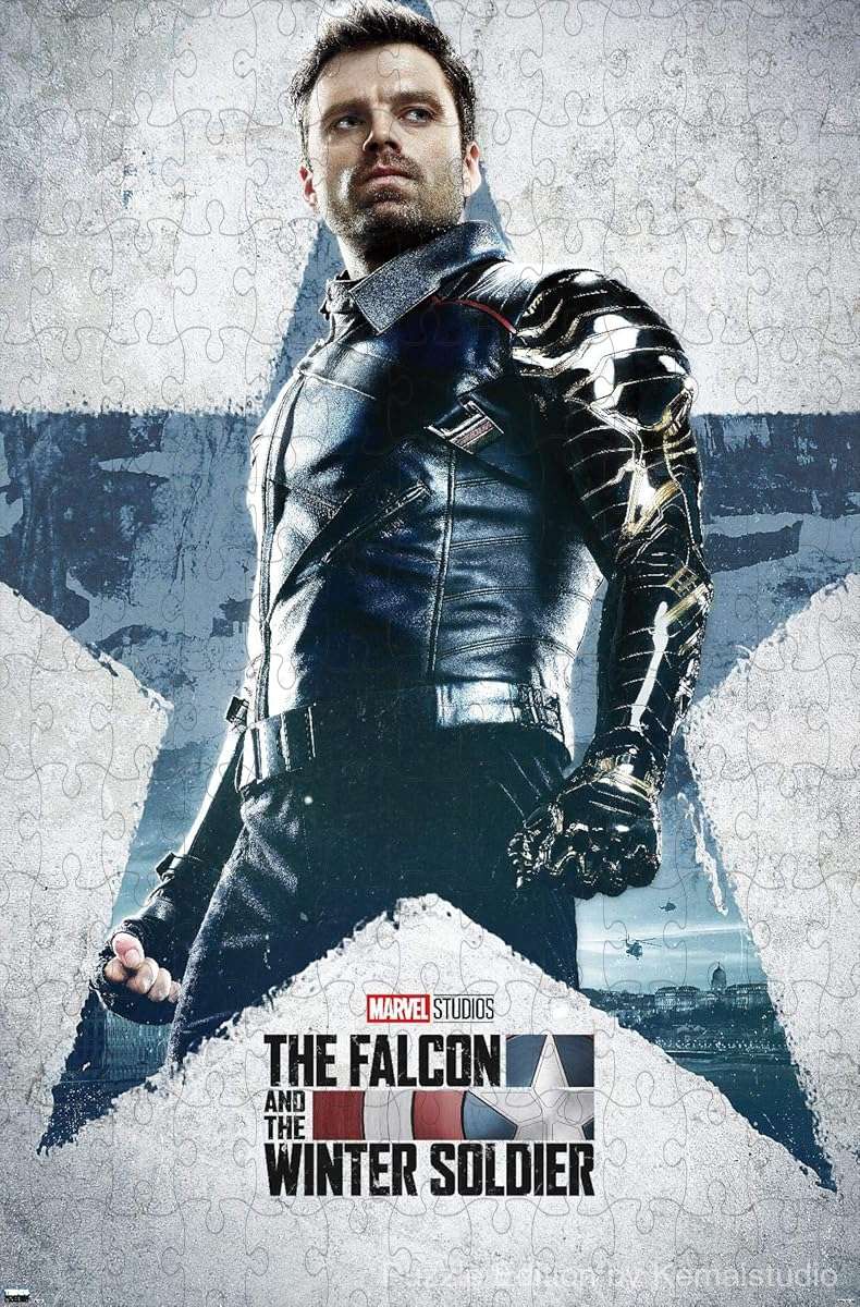 Cap's sidekick, Bucky Barnes as the Winter Soldier in Marvel action