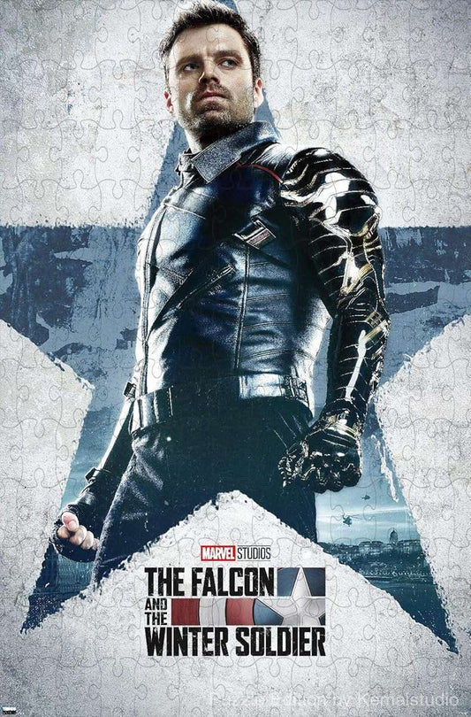 Cap's sidekick, Bucky Barnes as the Winter Soldier in Marvel action