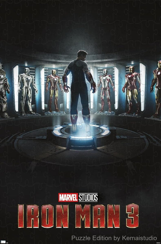 Iron Man's advanced armor in a dynamic scene from Iron Man 3