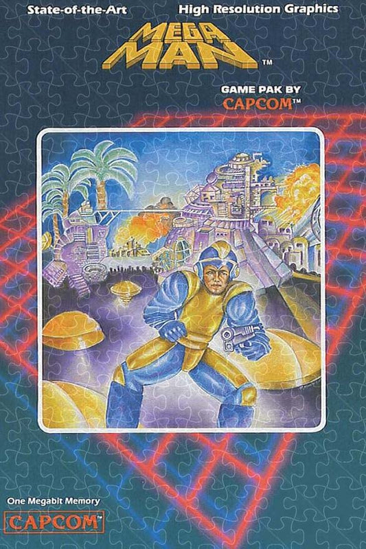 Puzzle made with Mega Man Cover Box Art Video Game poster
