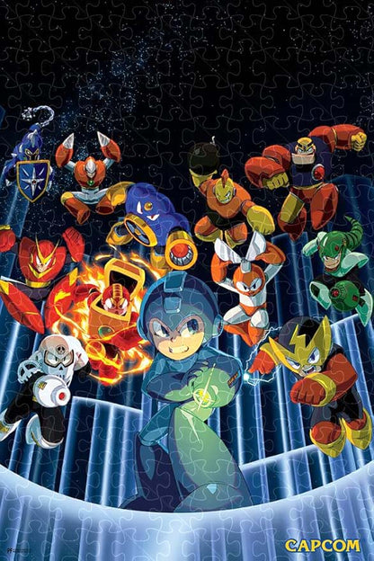 Puzzle made with Mega Man Collection Games poster