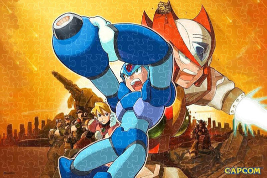 a jigsaw puzzle made with Mega Man X Mural Video Game Screen