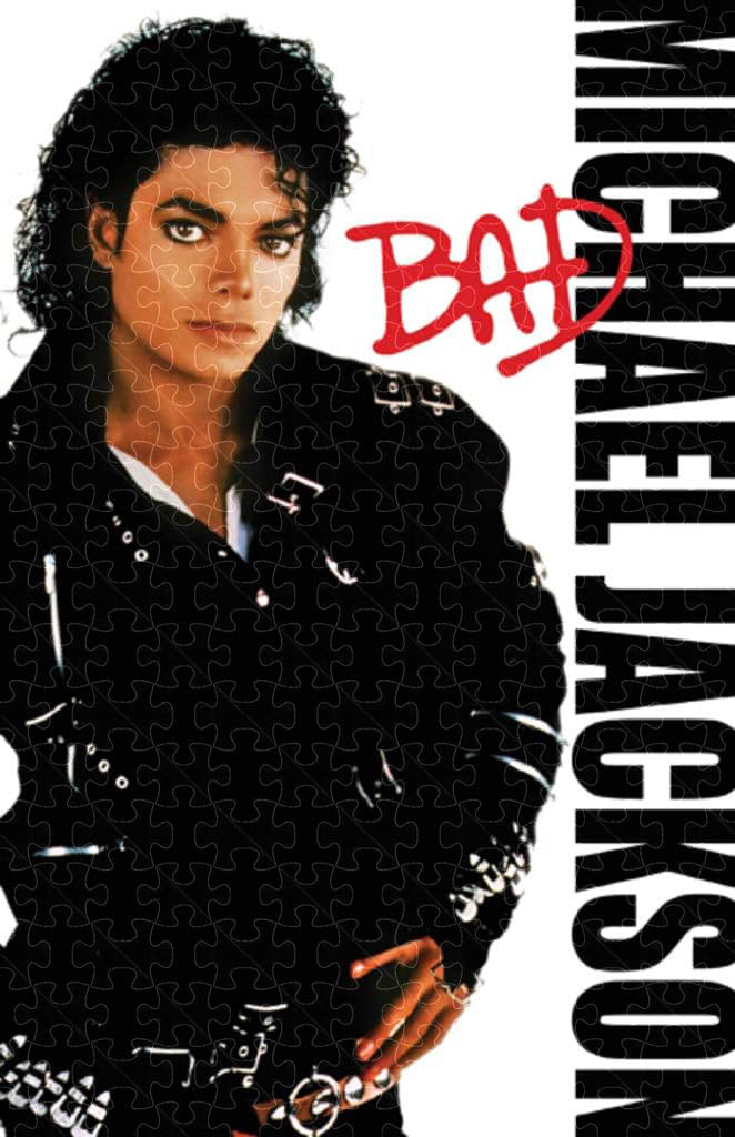 Michael Jackson music famous people poster puzzle, wooden puzzle for adults