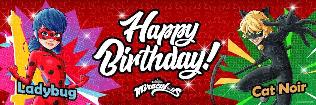 Miraculous Ladybug Party Cartoon Movie Poster puzzles