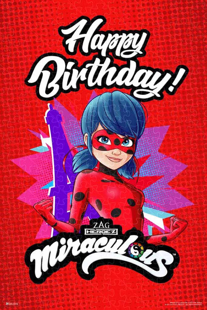 Miraculous Ladybug cartoon movie poster, jigsaw puzzle for adults