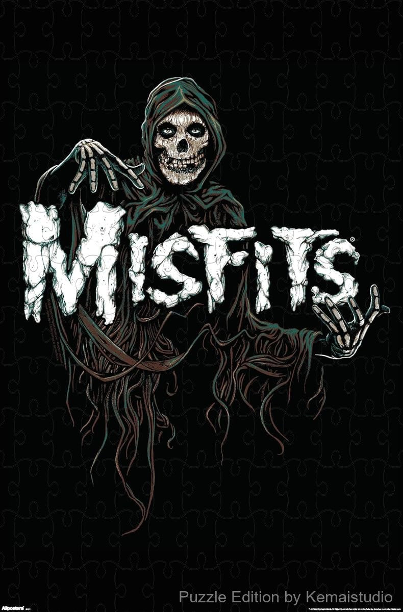A darkly playful jigsaw puzzle with occult-themed visuals by Misfits,perfect for casual puzzle lovers