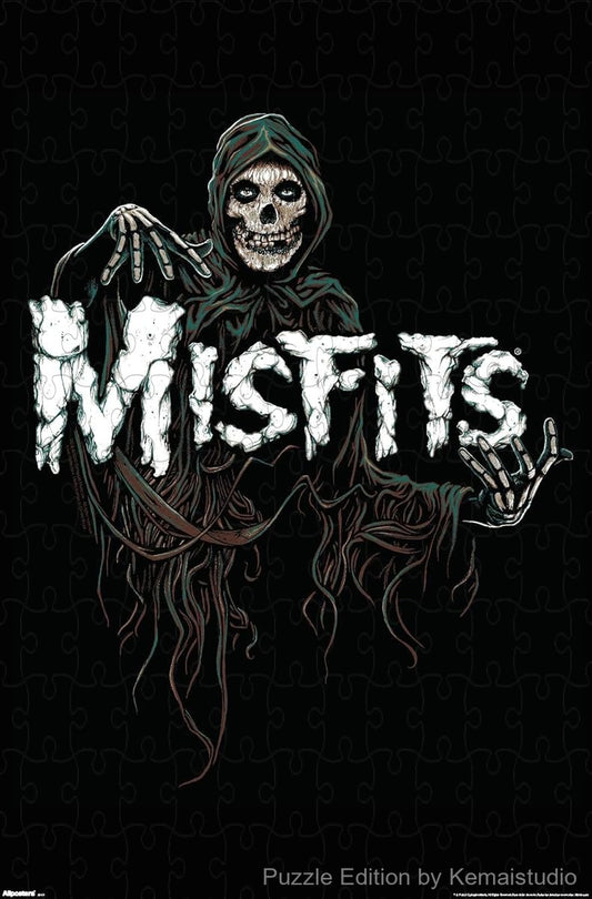 A darkly playful jigsaw puzzle with occult-themed visuals by Misfits,perfect for casual puzzle lovers