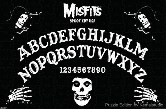 A spooky and symbolic puzzle based on Misfits' Ouija board style,ideal for gothic home accents