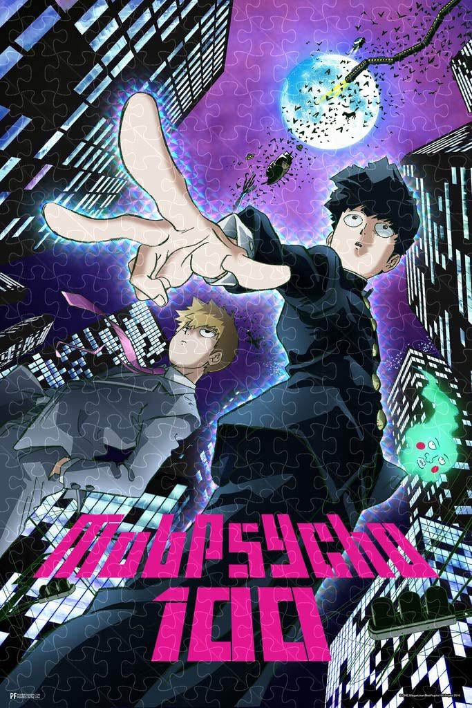 Mob Psycho 100 Japanese Anime Series Key Art Merch Poster puzzle