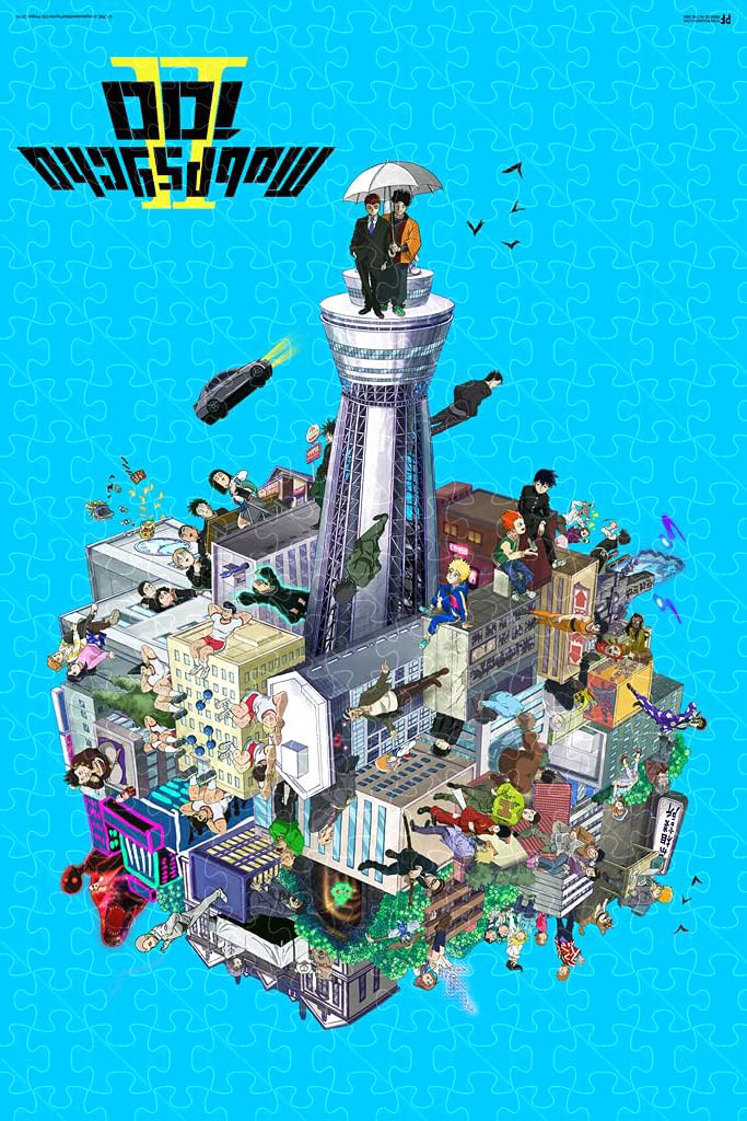 Mob Psycho 100 Poster Season 2 Key Art Crunchyroll Poster puzzle