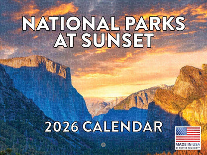 National Parks Starry Night 2026 calendar poster jigsaw puzzle  