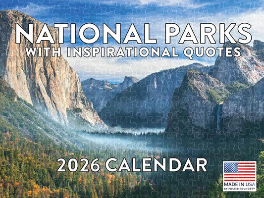 Inspirational National Parks 2026 calendar poster puzzle, 500 pieces  