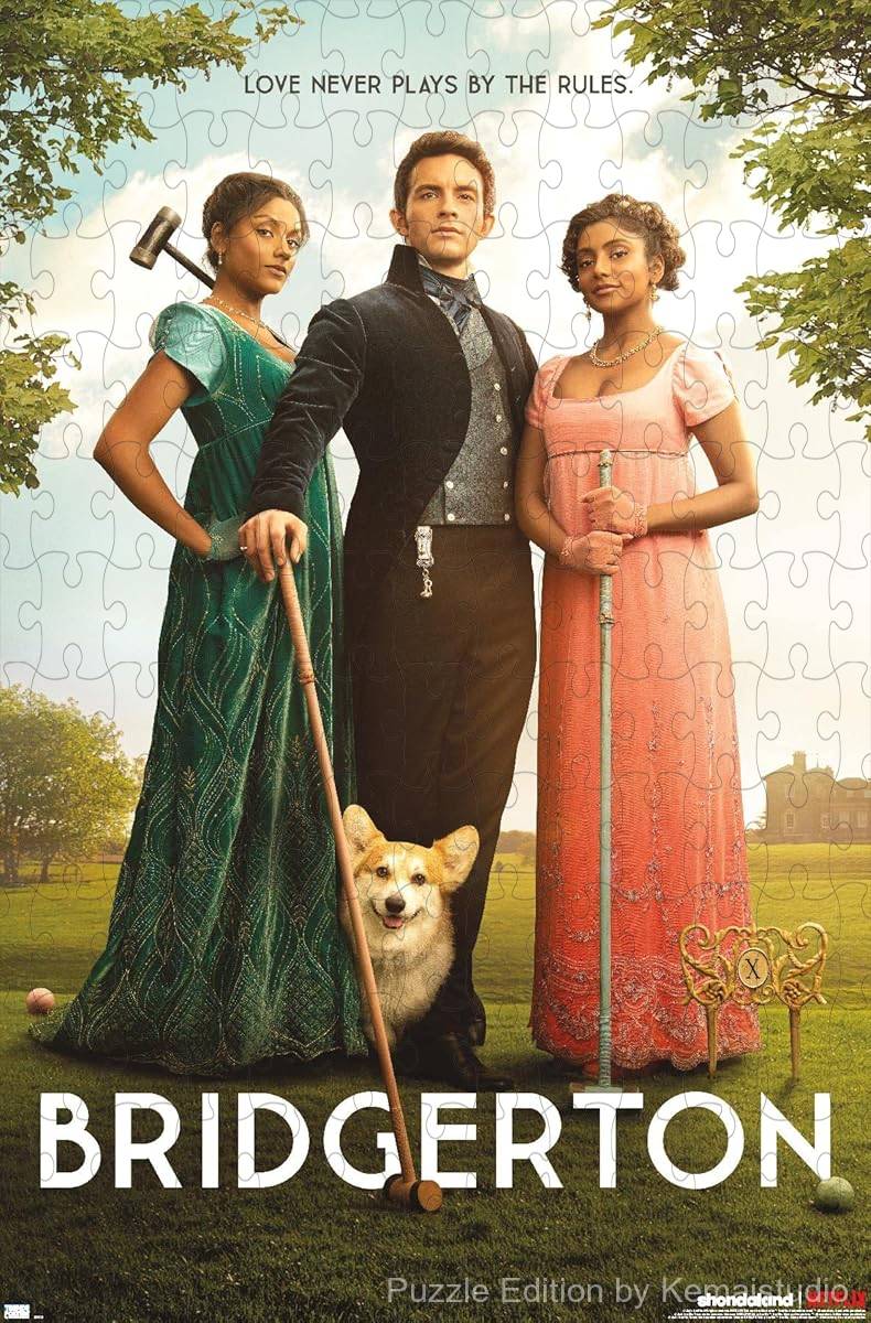 Recreate the trio from Bridgerton's Season 2 in a beautiful 500-piece puzzle