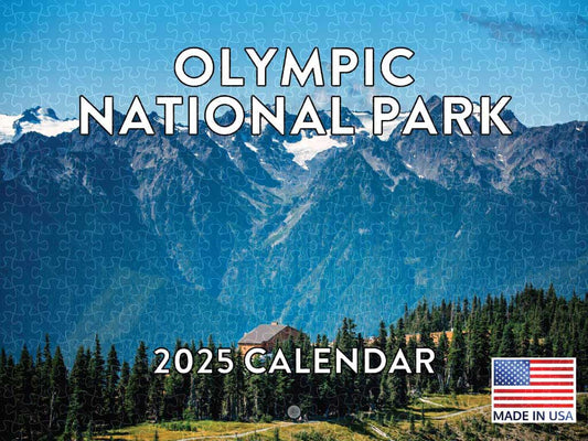 Olympic National Park 2025 calendar poster adult jigsaw puzzle