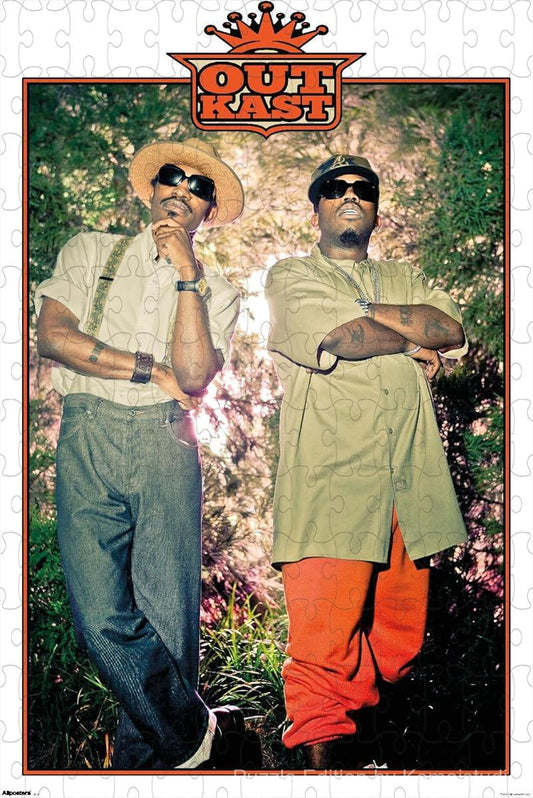 A dynamic puzzle capturing Outkast in a confident pose, ideal for fans of classic hip-hop