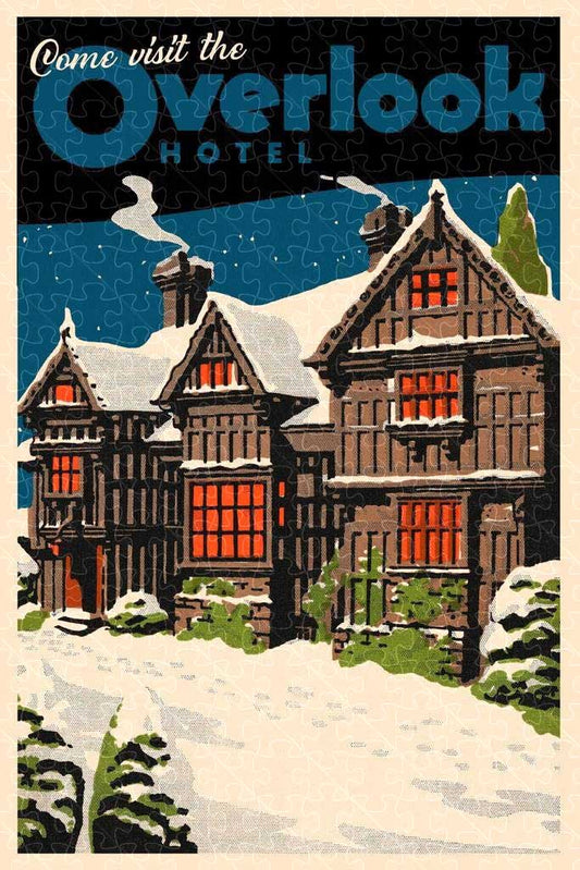 Overlook Hotel horror movie poster puzzle, wooden puzzles for adults  