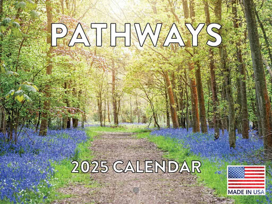 Pathway nature 2025 calendar poster, wooden puzzle for adults, American made