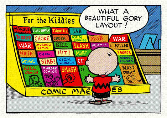 wooden jigsaw puzzle for Peanuts A Beautiful Gory Layout
