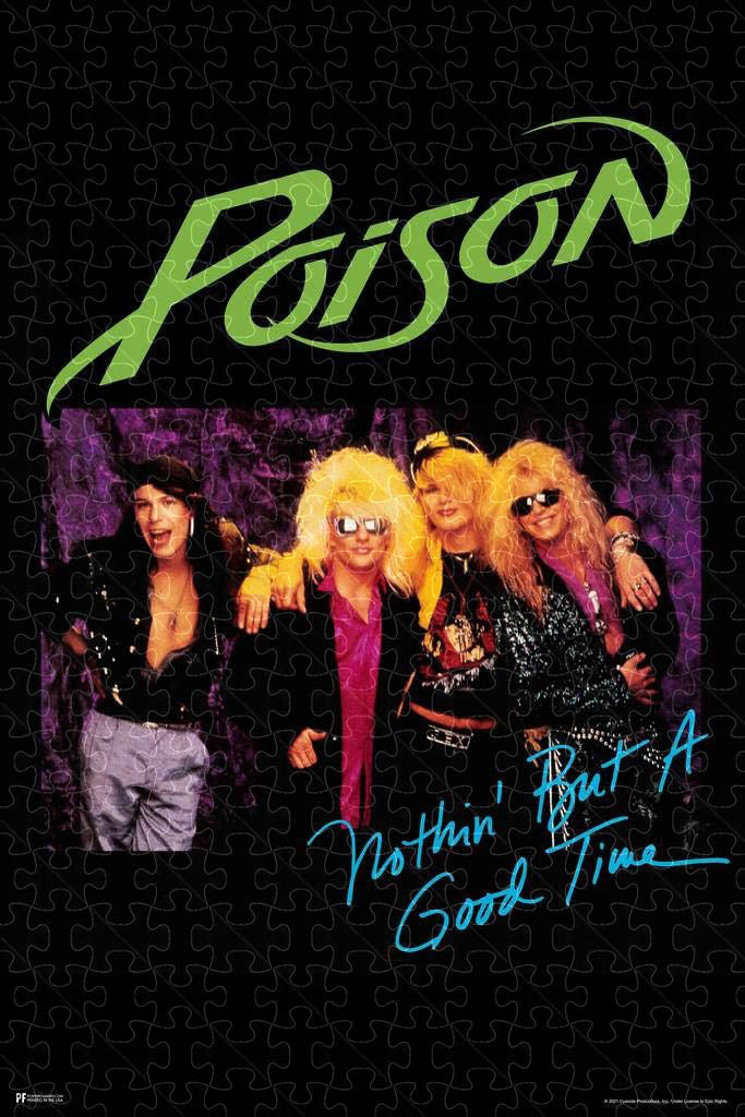 Poison band song cover poster puzzle, wooden puzzle for adults