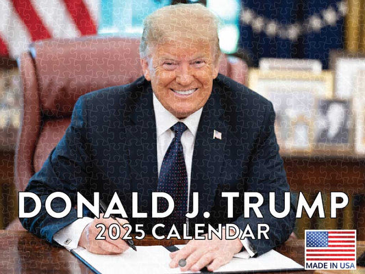 Donald Trump 2025 calendar poster wooden puzzle for adults  