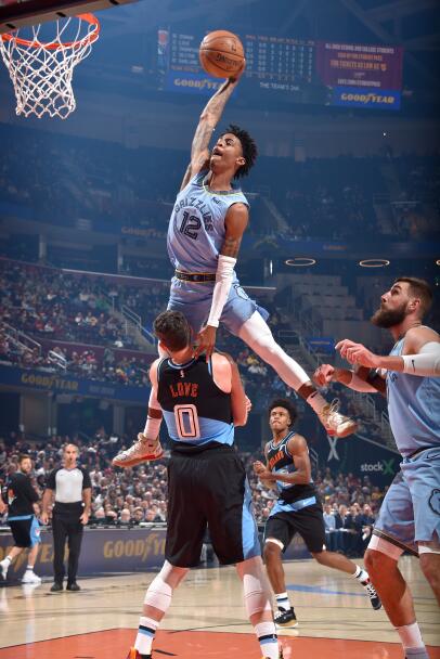 Wooden jigsaw puzzle for adult, Ja Morant, Dunk Basketball