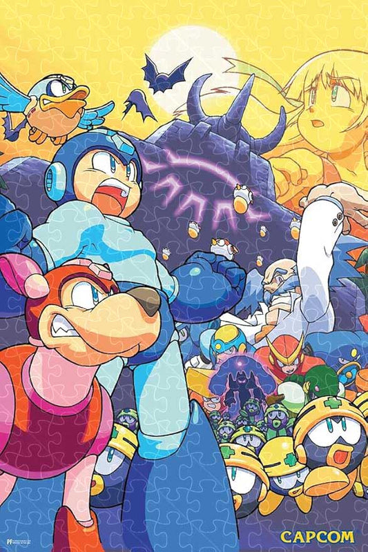 1000-piece adult puzzle featuring retro Mega Man video game art