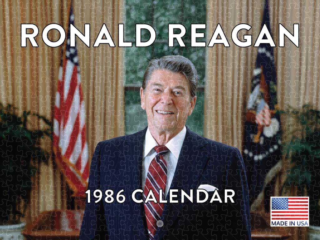 Ronald Reagan Calendar 1986 Poster puzzle