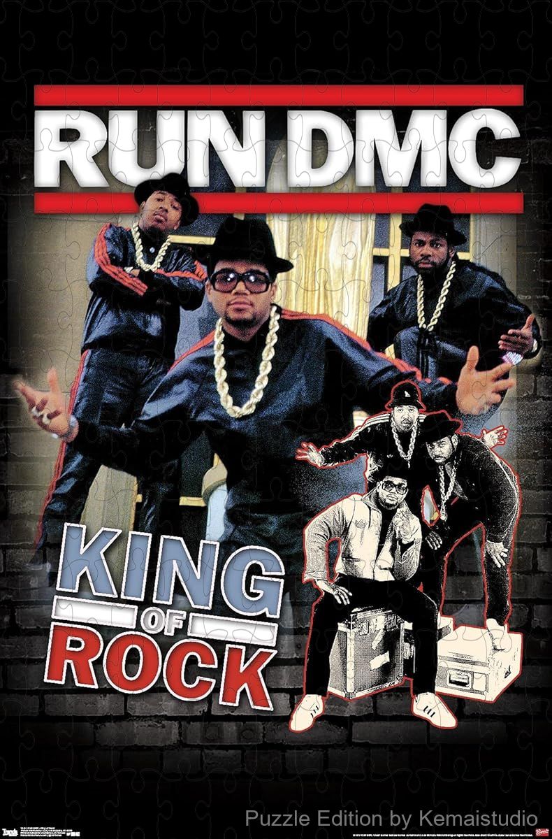 A retro puzzle honoring Run DMC's King of Rock era, great for collectors and street culture d¨¦cor