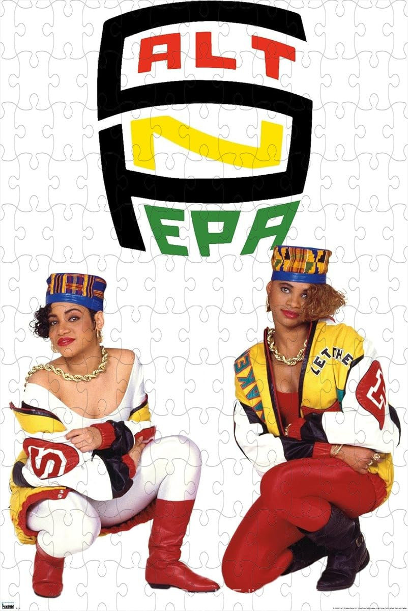 A bold and retro-style puzzle featuring Salt-N-Pepa's iconic Push It theme, ideal for music lovers and collectors