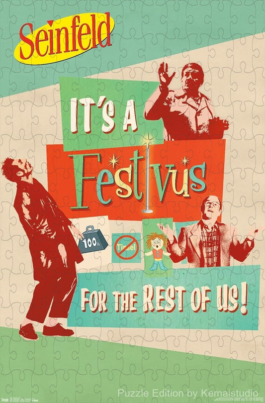 Recreate the iconic Festivus moment from Seinfeld in this 500-piece puzzle