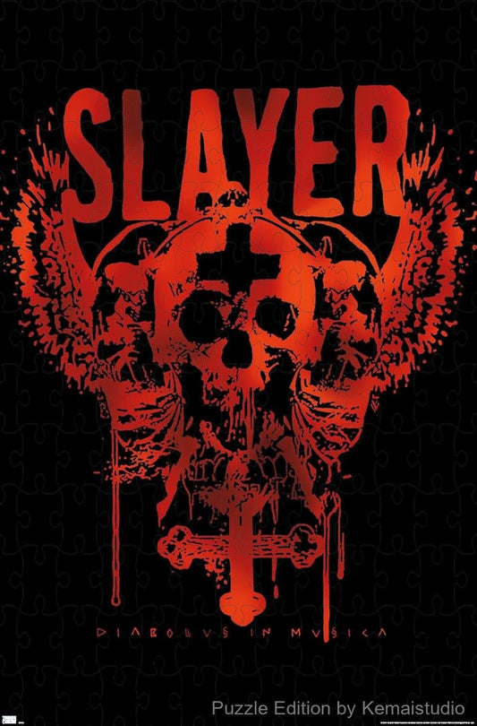 Fearsome Diabolus Totem design from Slayer as a jigsaw puzzle