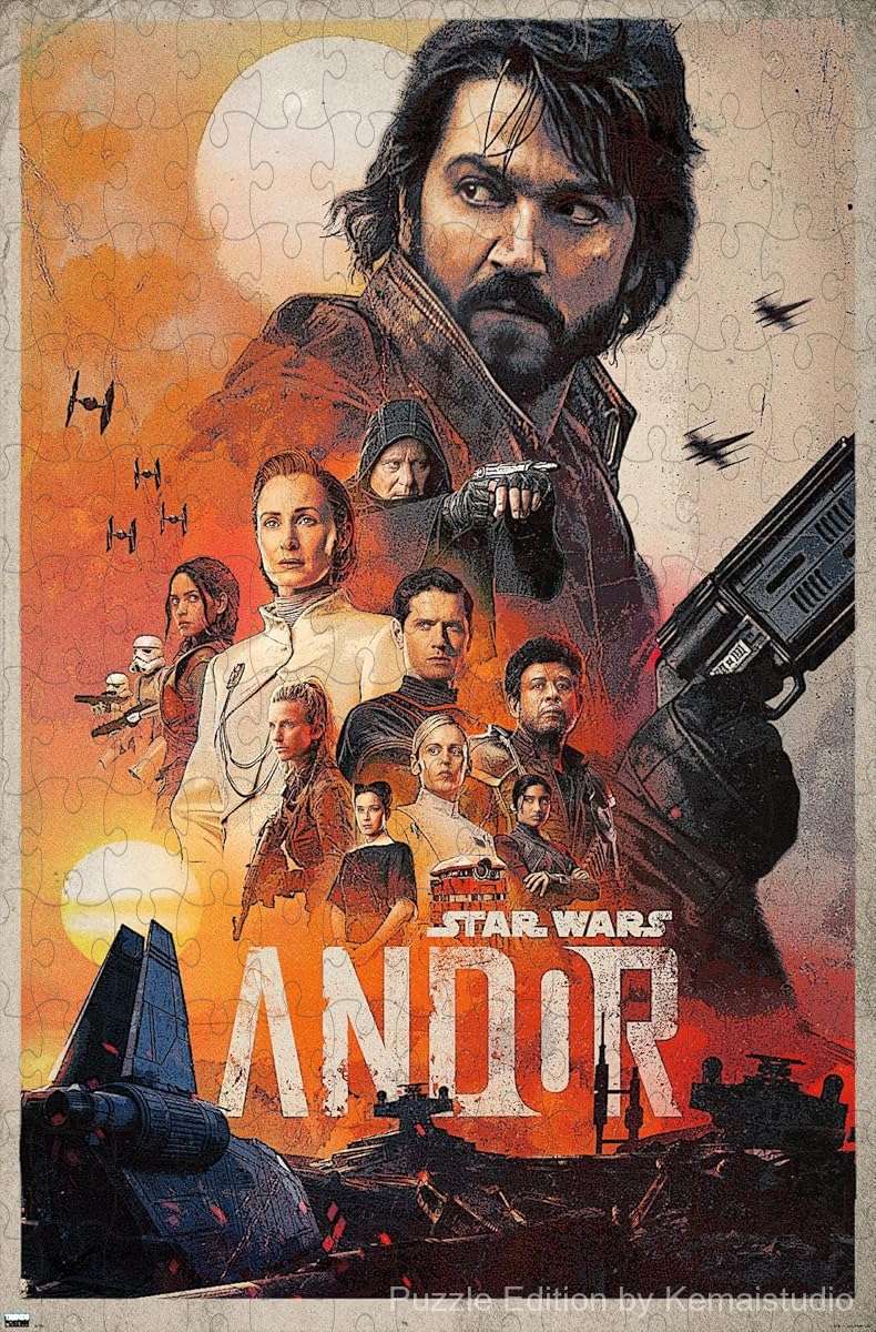 Cassian Andor in a tense scene of rebellion and strategy