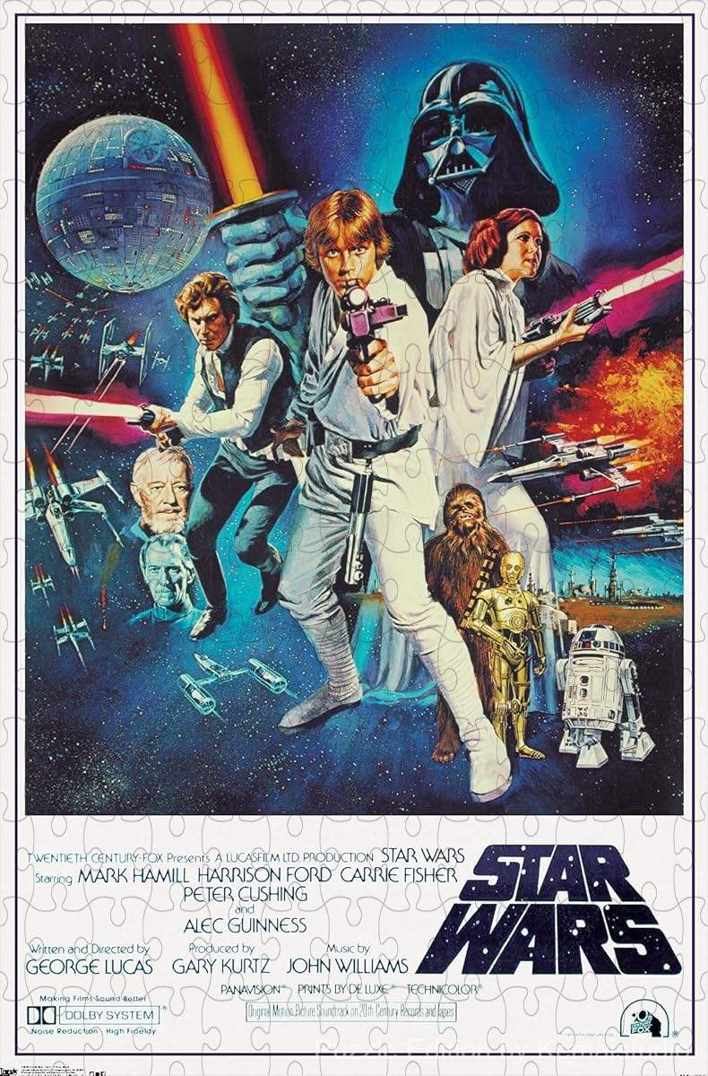 1000-piece wooden jigsaw puzzle featuring Star Wars IV, perfect for collectors and puzzle enthusiasts.