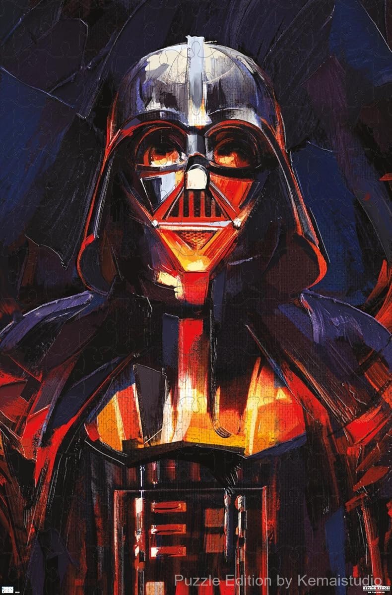 Darth Vader's powerful portrait from Obi-Wan Kenobi in a 1000-piece puzzle