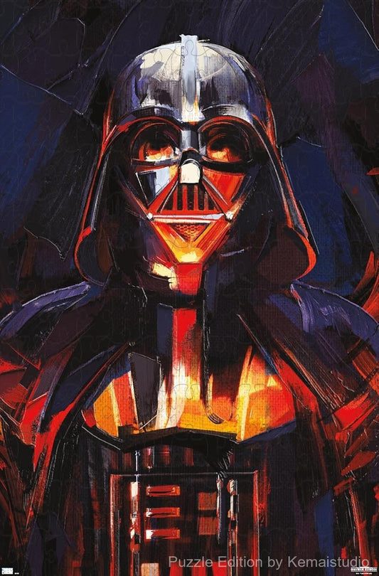 Darth Vader's powerful portrait from Obi-Wan Kenobi in a 1000-piece puzzle