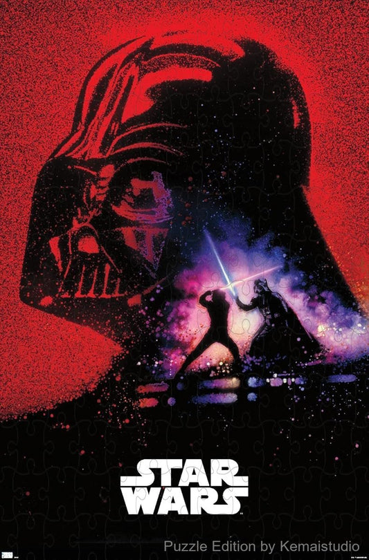 Iconic Darth Vader shadow from Return of the Jedi in puzzle art