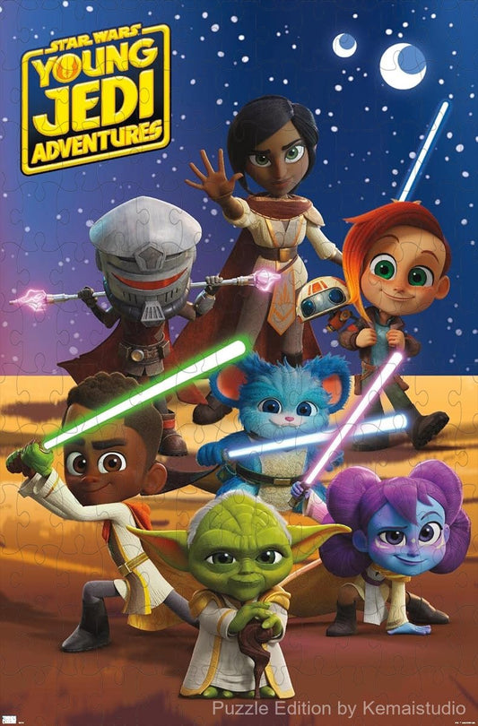 Star Wars' Young Jedi characters in a fun 500-piece group puzzle