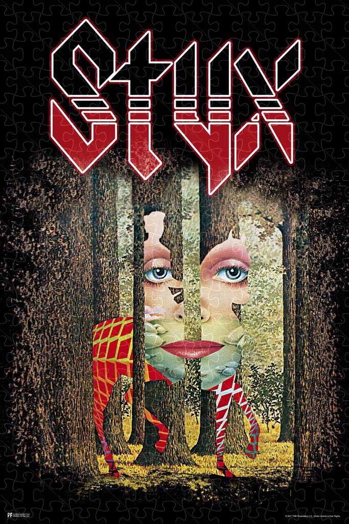 Styx band The Grand Illusion album poster puzzle, wooden puzzles for adults  