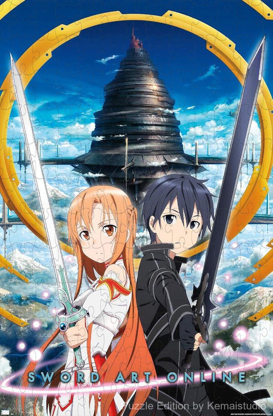 Iconic Sword Art Online key art in a vibrant and detailed puzzle