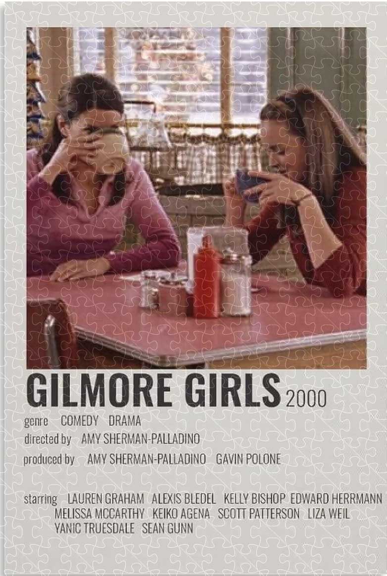 Puzzle made with TV-Series Gilmore Girls 90s Vintage Posters