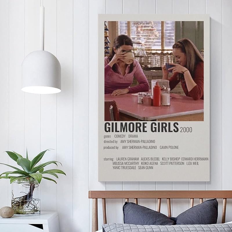Puzzle made with TV-Series Gilmore Girls 90s Vintage Posters can be hung on the wall as decorative paintings
