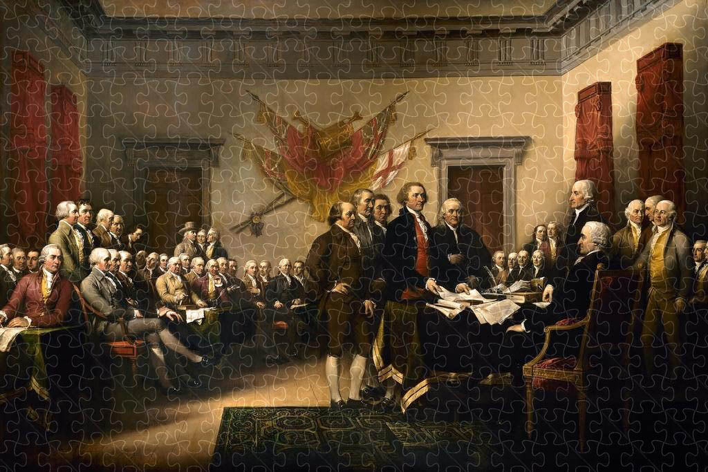 The Declaration Of Independence John Trumbull Signing Of The Declaration Of Independence Painting Puzzle