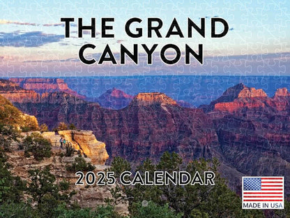 1000-piece wooden puzzle with Glacier National Park 2026 calendar poster  