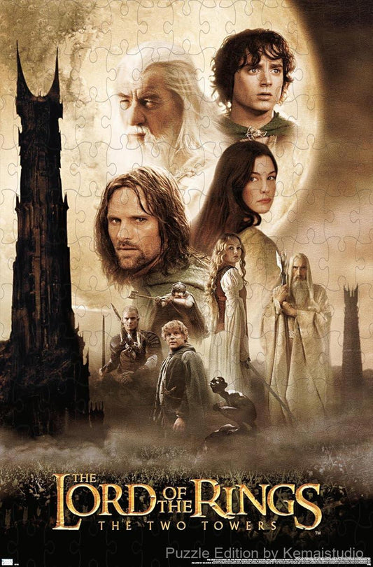 The battle at Helm's Deep with heroic characters from The Two Towers