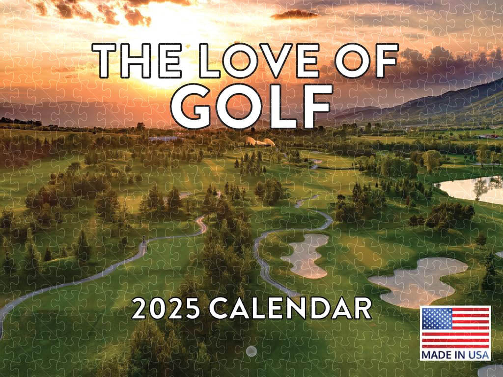 The Love of Golf 2025 calendar poster, wooden puzzle for adults, 1000 piece