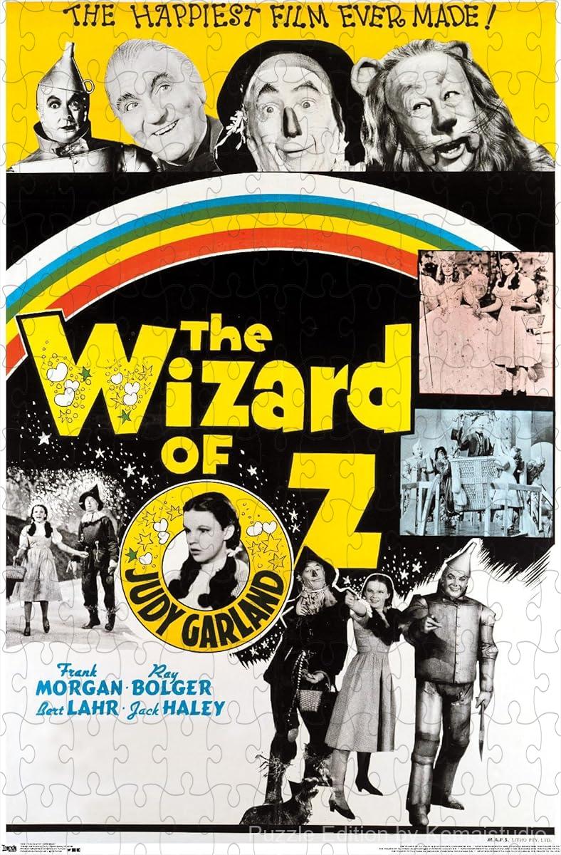 A magical puzzle capturing The Wizard of Oz ensemble, perfect for family entertainment